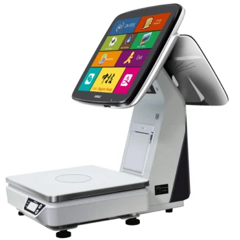ANYPAY - TS-7D Fiş Yazıcılı 11.66" Arka Ekranlı Terazi Pos  - Çift Ekran