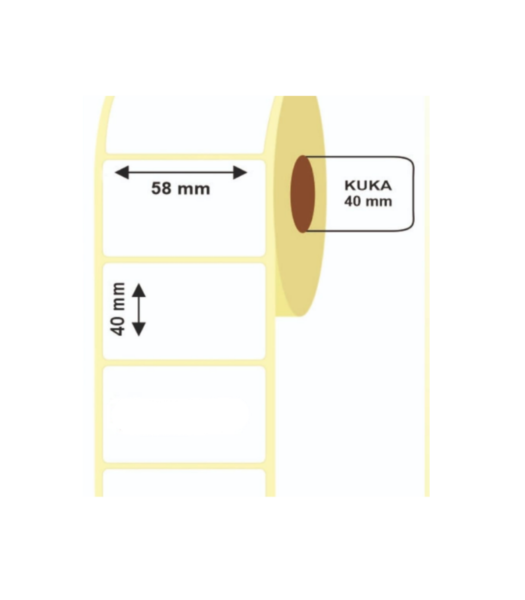teknoblu termal barkod etiket 1,40x58 Termal Terazi Etiketi - Barkod Yazıcı Uyumlu